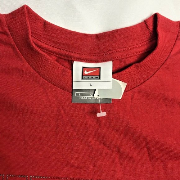 Nike Ohio State Buckeyes Basketball T-Shirt Mens Large Red OSU Witness Flaw - Picture 5 of 5